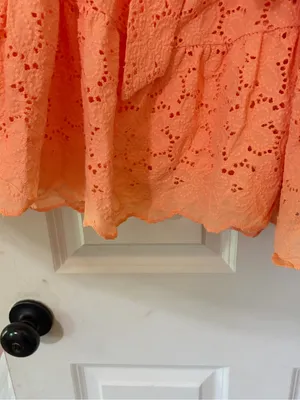 Altar'd State Peach Eyelet Mini Sundress thumbnail 4