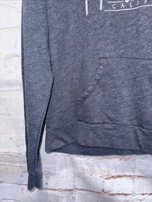 Hollister Navy Pullover Hoodie Pink Script Logo pullover pockets lightweight M thumbnail 3