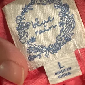 BLUE RAIN | NWT Women's Boutique Pink Andrea Embroidered Eyelet Mini Dress,‎ L thumbnail 7