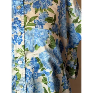 Show Me Your Mumu Best Day Button Up Women Medium Blue Floral Satin Boho Cottage thumbnail 7
