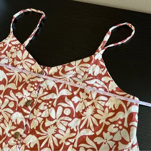 Marine Layer Celeste Hemp Cami Auburn Flora‎ Rust Women’s XL thumbnail 8