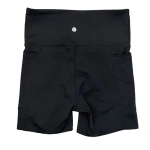Bally Total Fitness Womens S Biker Shorts Black Activewear Hip Pockets Stretch thumbnail 2