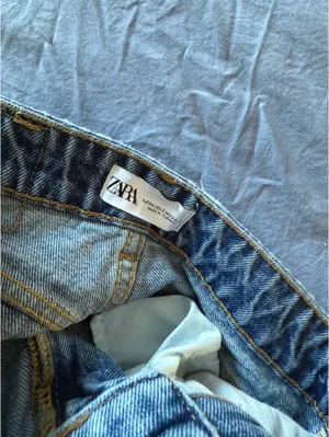 Zara Custom Embroidered Distressed Jeans thumbnail 5