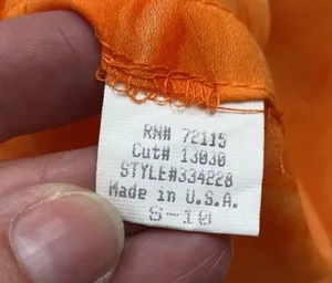 Vintage orange tie dye wrap maxi skirt, size 10 thumbnail 6