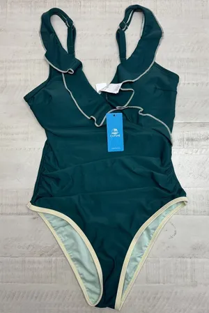 Cupshe Eucalyptus Ruffled V-Neck One-Piece thumbnail 1