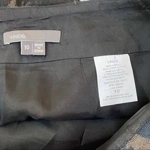 Vince Abstract Mini Skirt Size 10 or‎ Large thumbnail 3