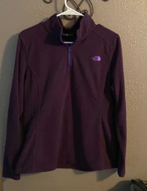 Women’s North Face 1/4 zip fleece pullover thumbnail 1