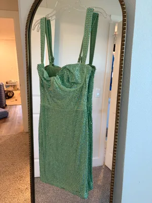 Green Oh Polly Dress thumbnail 3