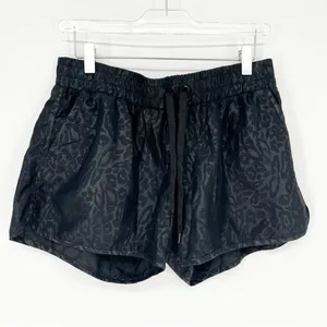 ZYIA Active Bomber Animal Print Running Shorts Women's XL Black Athletic thumbnail 2