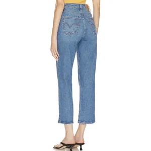 Levi's Ribcage Straight‎ Ankle Jeans Womens W28 L29 Blue High Waist Denim thumbnail 2
