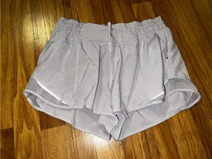 Light Gray Athletic Shorts for Women thumbnail 2