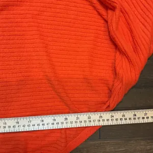 Pilcro Ribbed Mock Neck Cropped Sweater Orange Oversized Batwing S Boho Cozy thumbnail 3