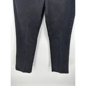 Levi's Black Wash 505 Straight Leg Denim Jeans Cotton Blend Womens‎ Size 12 thumbnail 3