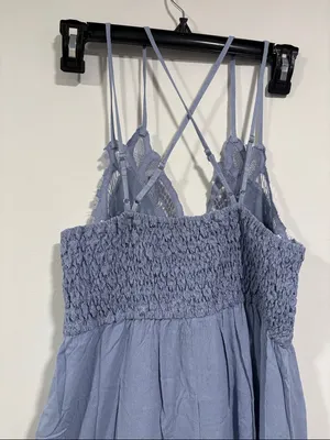 mittoshop Dusty Blue Ruffle Hem Sundress thumbnail 7