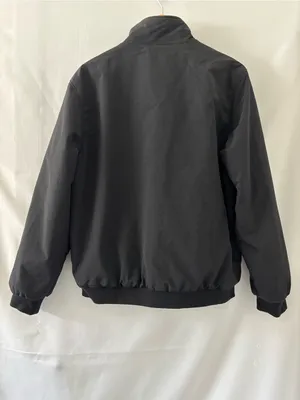Y2K 2000s Faded Glory Men's Black Fleece-Lined Utility Bomber Jacket Size M⁠ thumbnail 8