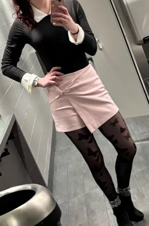 Alya Pleather Skort Baby Pink thumbnail 1