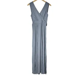 Lulus Dusty Mint Boho Sleeveless Maxi Dress Tie Waist 44552 Large NWT thumbnail 2