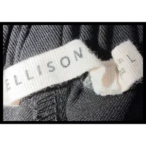 Ellison Sailor Pants Women‎ Large Black Gold Button High Rise Wide Leg Trousers thumbnail 2