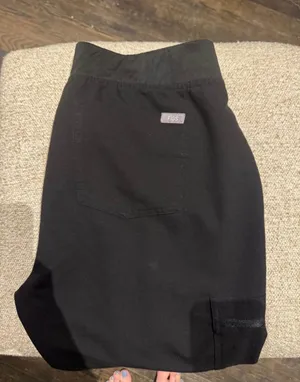 FIGS Black and Maroon Fig Pants thumbnail 1