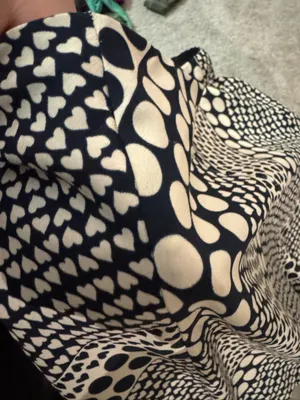LOFT Black and White Polka Dot A-Line Skirt thumbnail 4