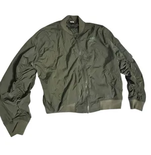Victoria's Secret Olive Green Bomber Jacket thumbnail 1