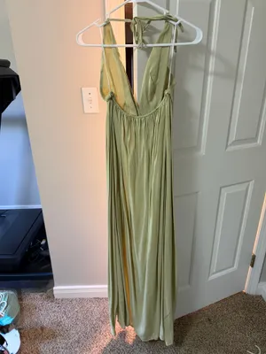 Shein Dress Formal Green thumbnail 4