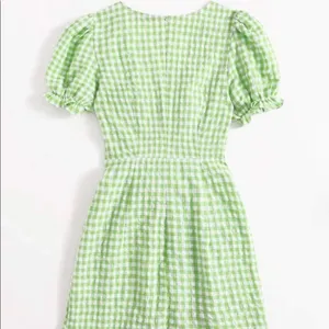 Boutique Ruched Cut Out Plaid Dress thumbnail 2