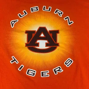 Auburn Tigers T-Shirt‎ Womens Large Jerzees NCAA Orange Football College Graphic thumbnail 8