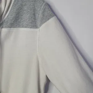 Victoria's Secret zip up hooded hoodie gray white sweatshirt Medium thumbnail 5