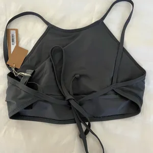 NWT Skims High Neck Swim Top Gunmetal Grey Large thumbnail 7