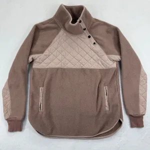 Abercrombie & Fitch Womens Quilted Sherpa‎ Pullover Sweatshirt Size S thumbnail 2