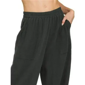 Zenana Double Gauze Elastic Band Pants‎ thumbnail 2