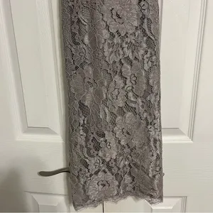 Lulus Wishful Wanderings Grey Lace Midi Bodycon Dress thumbnail 5