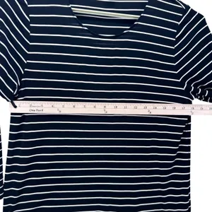 Lauren‎ Ralph Lauren Striped Top Black Large thumbnail 11
