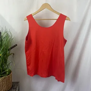 Chico’s Orange Sleeveless Microfiber Tank Top 3 XL thumbnail 2