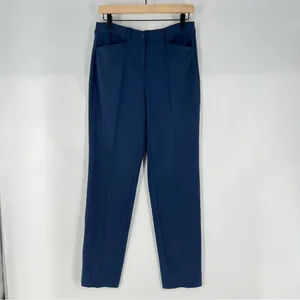 Shape Benefits by Chadwicks Diane Tummy Control Straight‎ Leg Pant in Navy thumbnail 2