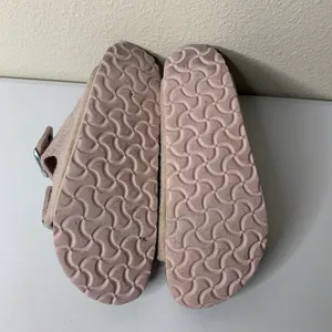 Birkenstock Arizona Shearling Sandals Sz 37 US 6 Pink Suede Fuzzy Wool Slides thumbnail 8