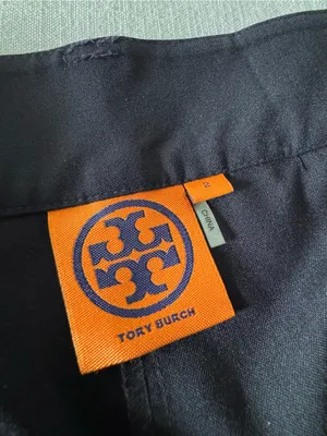 Tory Burch Eliza Navy Trouser Pants, size 2 thumbnail 10