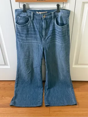 Joe’s Jeans The Mia High Rise Weightless Wide Leg Ankle Jeans in Smoke Show thumbnail 2