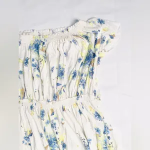 We The Free Sam Off Shoulder Floral Top size Large Ivory Yellow thumbnail 5