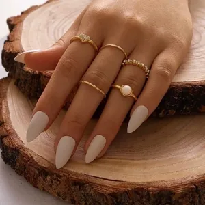 3/$30 💛 Dainty Ring Set Gold thumbnail 2