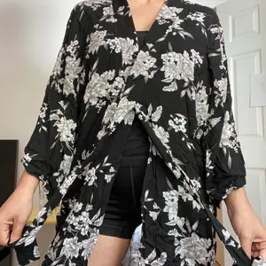 Spiritual Gangster Floral Kimono Robe thumbnail 1
