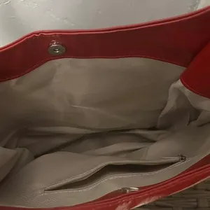Red Faux Leather Shoulder Bag thumbnail 4