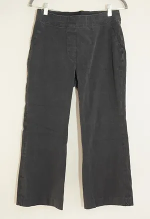 Spanx Size Medium Black Cropped Wide Leg Pants Pull On Casual Comfortable thumbnail 1
