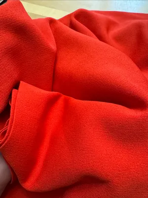 Theory high-waist wide-leg crop pants in a vibrant red thumbnail 11