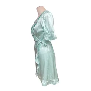 Hill‎ House The Nima Silk Wrap Dress in Mint Size Small thumbnail 5