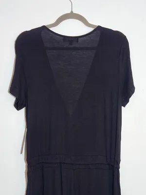 Lulus Black Surplice Jumpsuit Size Large NWT thumbnail 6