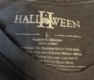 Halloween 2 t shirt Black Size L thumbnail 2