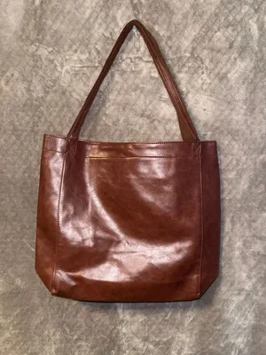 Vintage Style Oil-Wax PU Leather Shoulder Tote Bag thumbnail 3