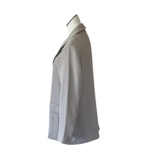 NWOT Abercrombie & Fitch Crepe Relaxed Single Breasted Blazer Jacket thumbnail 3